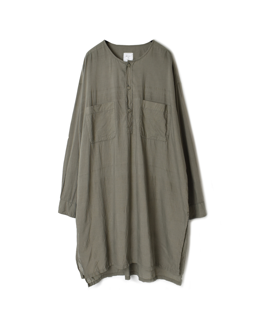 IMDSH2012CD 100’S KHADI LONG PULLOVER SHIRT