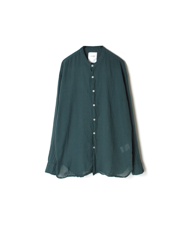 INAM1702GD GAUZE DYE UTILITY BANDED COLLAR SHIRTS