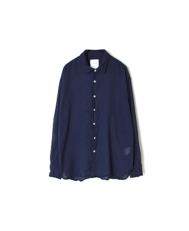 INAM1901GD SINGLE GAUZE OVERDYED UTILITY REGULAR COLLAR SHIRTS