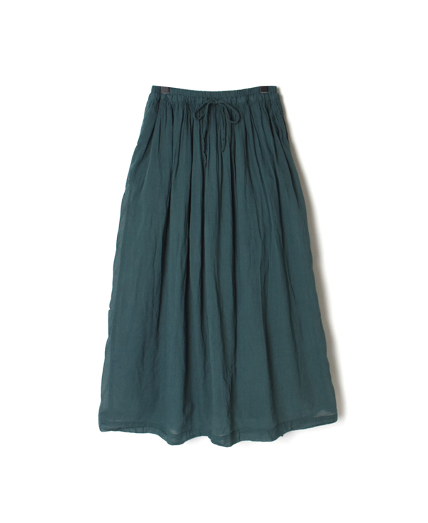 INAM2101GD GAUZE DYE UTILITY EASY GATHERED SKIRT WITH LINING