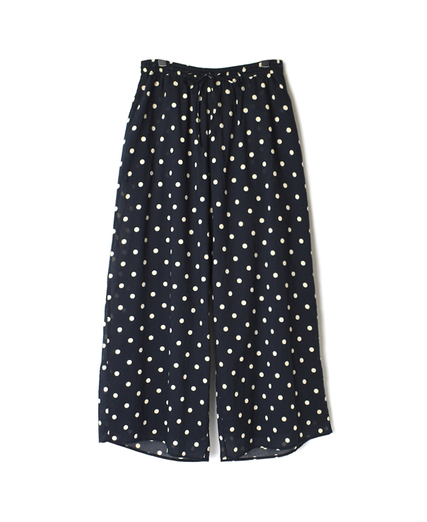 NSL21026 COTTON VOILE DOT PRINT EASY PANTS