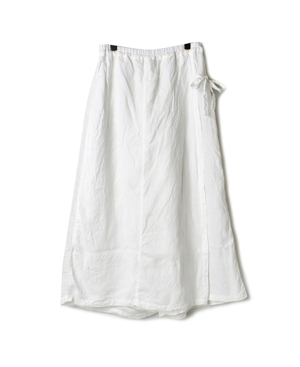 NAM1731LP LINEN PLAIN(OVER DYE) WRAP CULOTTES