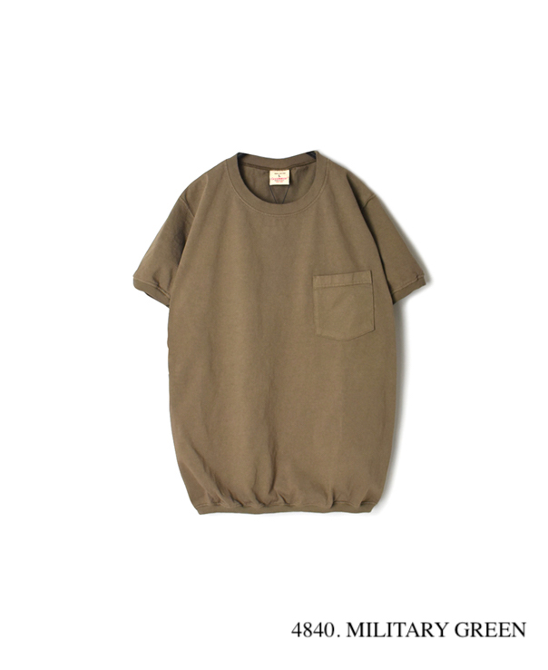 NGT9801P (Tシャツ) CREW NECK S/SL POCKET-T CUFF AND HEM RIB