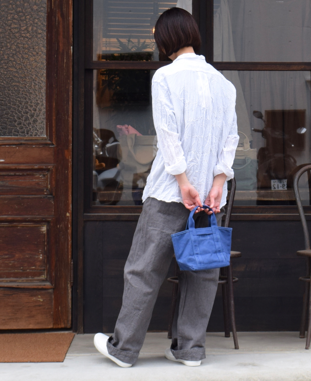 PNAM1500 (バッグ) 14oz COTTON CANVAS INSIDE DOUBLE POCKET MINI TOTE BAG