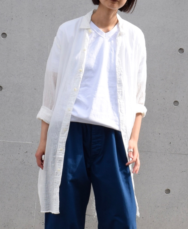 NGW1701 (Tシャツ) COTTON 7.2oz V-NECK S/SL CUFF AND BOTTOM RIB
