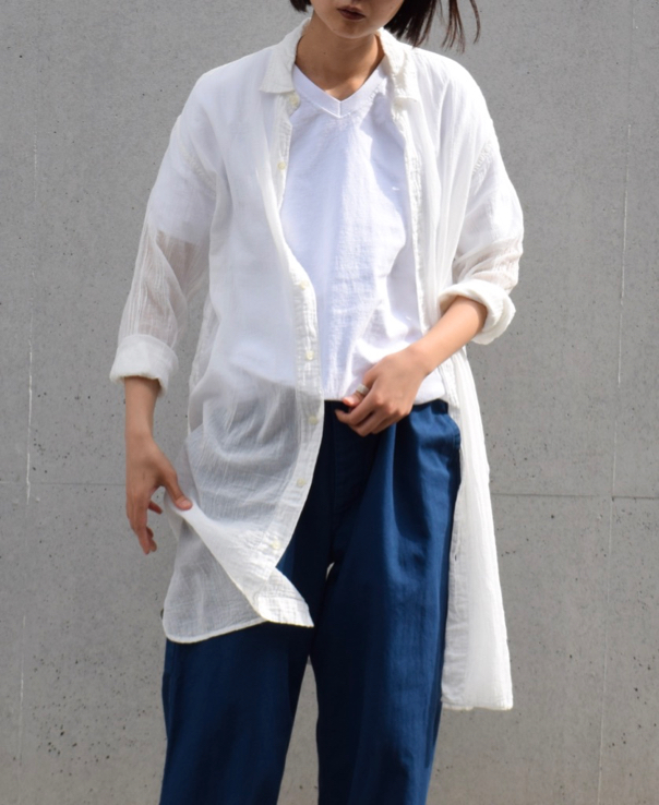 NGW1701 (Tシャツ) COTTON 7.2oz V-NECK S/SL CUFF AND BOTTOM RIB