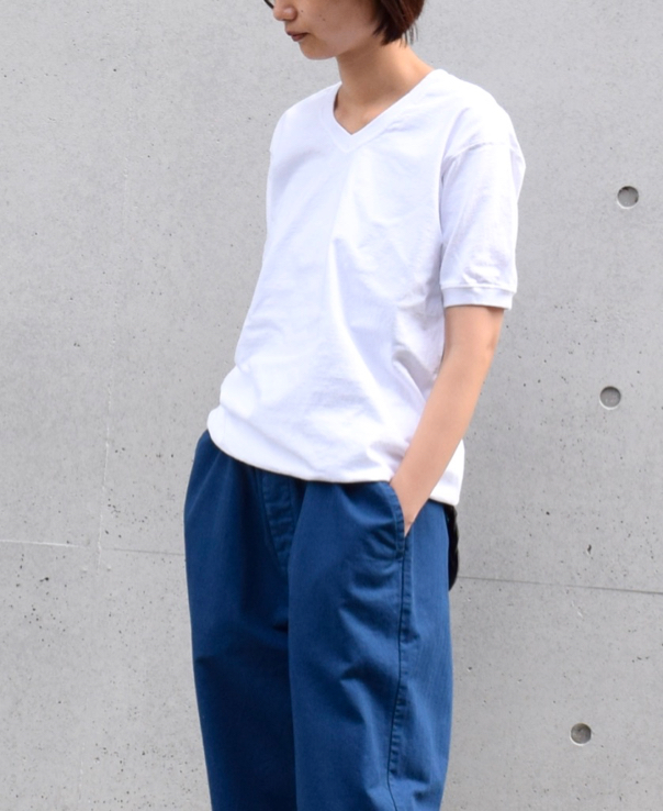 NGW1701 (Tシャツ) COTTON 7.2oz V-NECK S/SL CUFF AND BOTTOM RIB