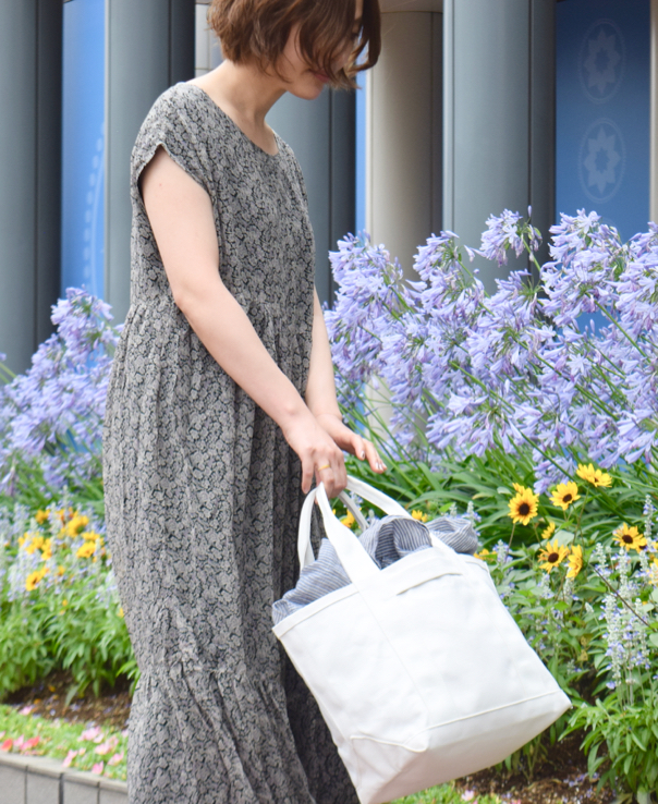 PNAM1471 (バッグ) 14oz COTTON CANVAS 2WAY INSIDE DOUBLE POCKET SMALL TOTE BAG