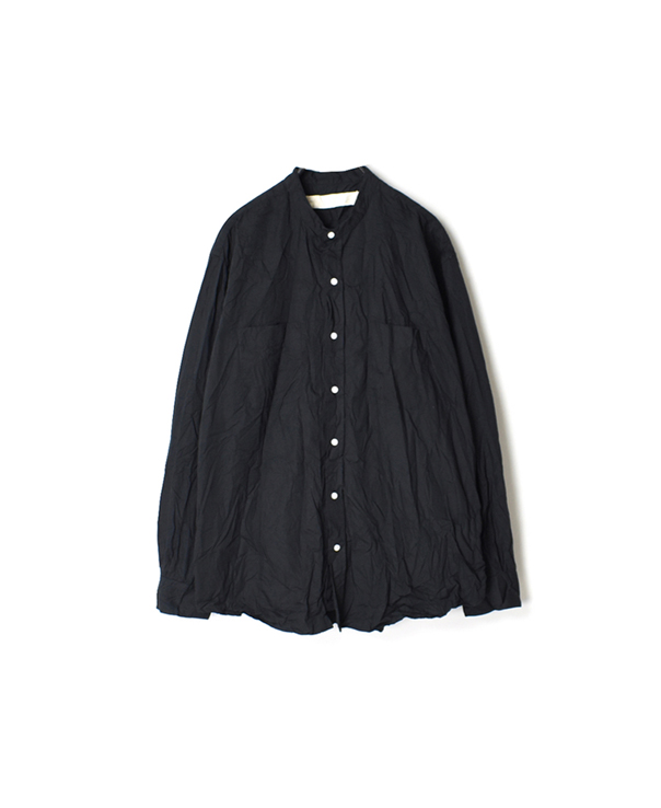 NVL1951W ORGANIC POPLIN BANDED COLLAR L/SL OVERSIZED SHIRT