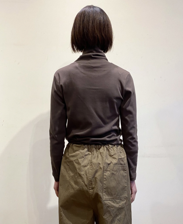 NMF1051 (Tシャツ) 1x1 RIB TURTLE-NECK L/SL T-SHIRT