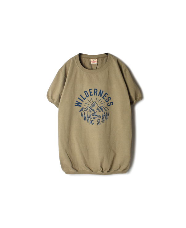 NGT9801 2534 "WILDERNESS" CREW-NECK CUFF & HEM RIB T-SHIRT