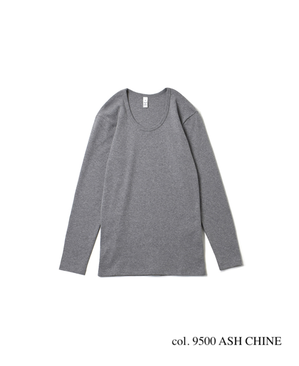 NMF0952 (Tシャツ) 1X1RIB U-NECK L/SL T-SHIRT