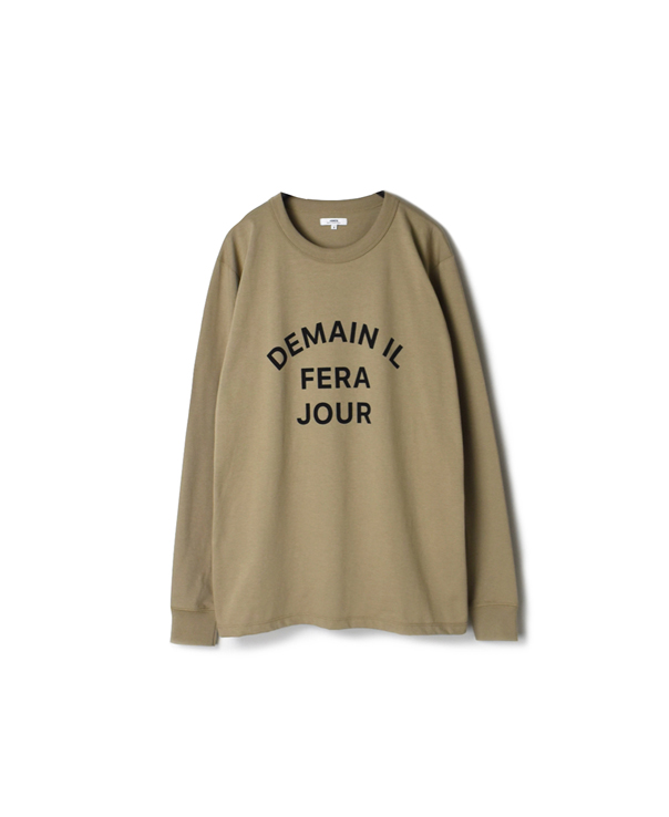 NFA1551P29 "DEMAIN 21" CREW NECK L/SL T-SHIRT WITH CUFF RIB