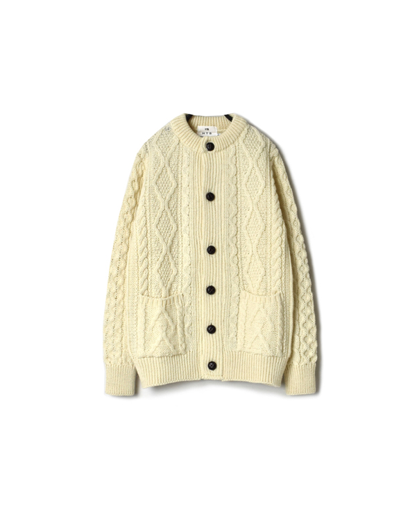 CHT1951 ARAN CREW CARDIGAN