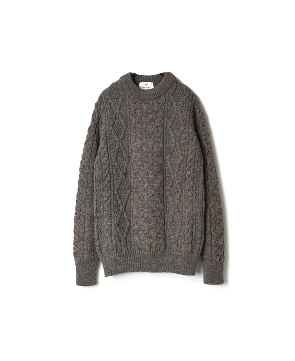 CHT2051 ARAN CREW PULLOVER