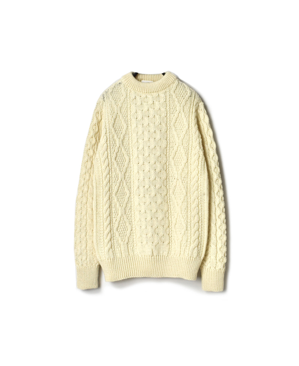 CHT2051 (プルオーバー) WOOL ARAN CREW PULLOVER