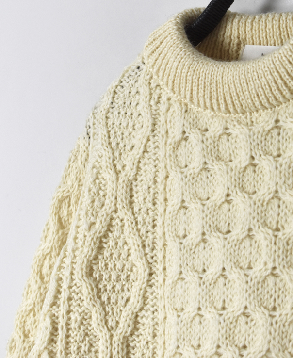 CHT2051 (ニット) WOOL ARAN CREW PULLOVER