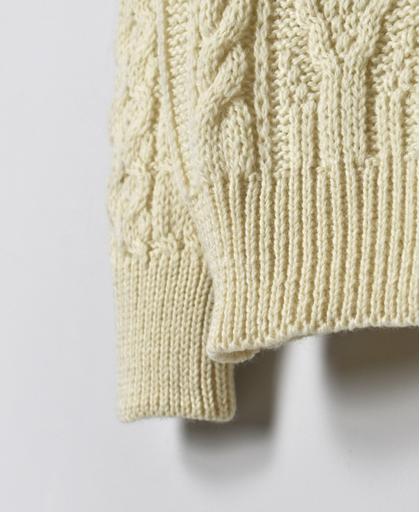 CHT2051 (ニット) WOOL ARAN CREW PULLOVER