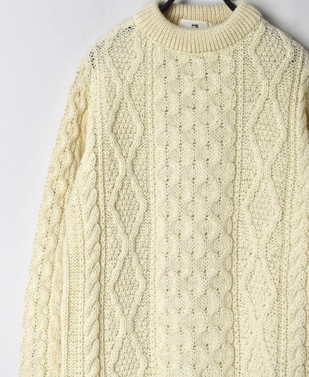 CHT2051 (ニット) WOOL ARAN CREW PULLOVER