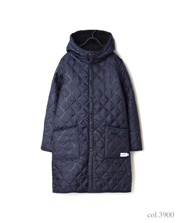 NAM1753 (コート) PLAIN HEAT QUILT REVERSIBLE HOODED COAT