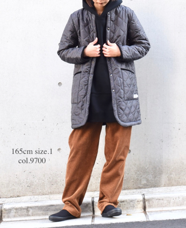 NAM1651 (コート) POLYxFLEECE HEAT QUILT NO COLLAR COAT