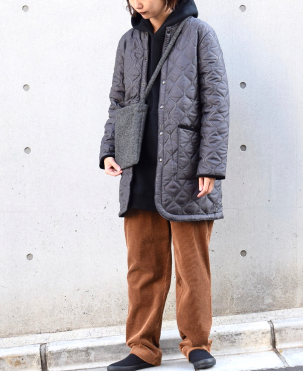 NAM1651 (コート) POLYxFLEECE HEAT QUILT NO COLLAR COAT