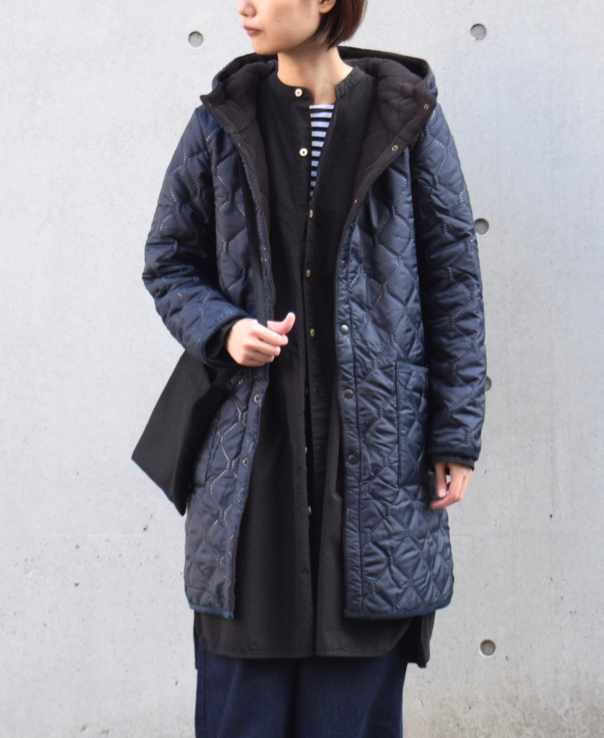 NAM1753 (コート) POLYxFLEECE HEAT QUILT REVERSIBLE HOODED COAT