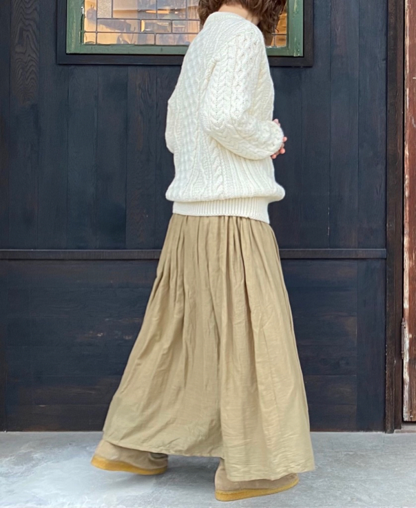 CHT2051 (ニット) WOOL ARAN CREW PULLOVER