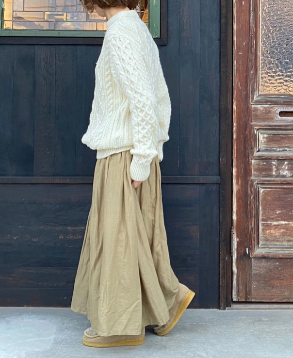 CHT2051 (ニット) WOOL ARAN CREW PULLOVER