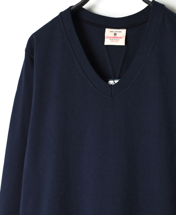 NGW1851 (Tシャツ) V-NECK L/SL WITH CUFF&HEM RIB