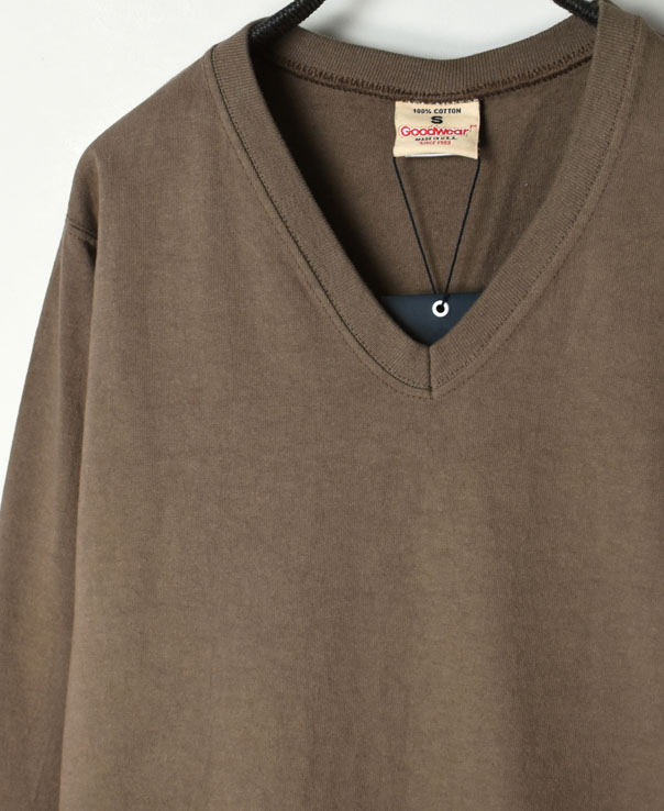 NGW1851 (Tシャツ) V-NECK L/SL WITH CUFF&HEM RIB