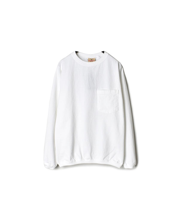 NGW9951P CREW NECK L/SL POCKET-T CUFF&HEM RIB