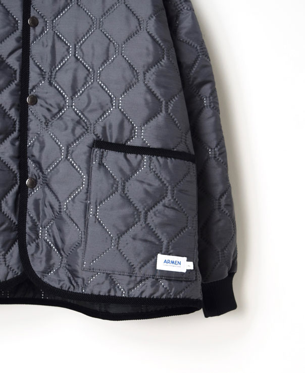 NAM2153PP (ジャケット) POLY×POLY HEAT QUILT OVERSIZED HOODED JACKET WITH RIBBED CUFF