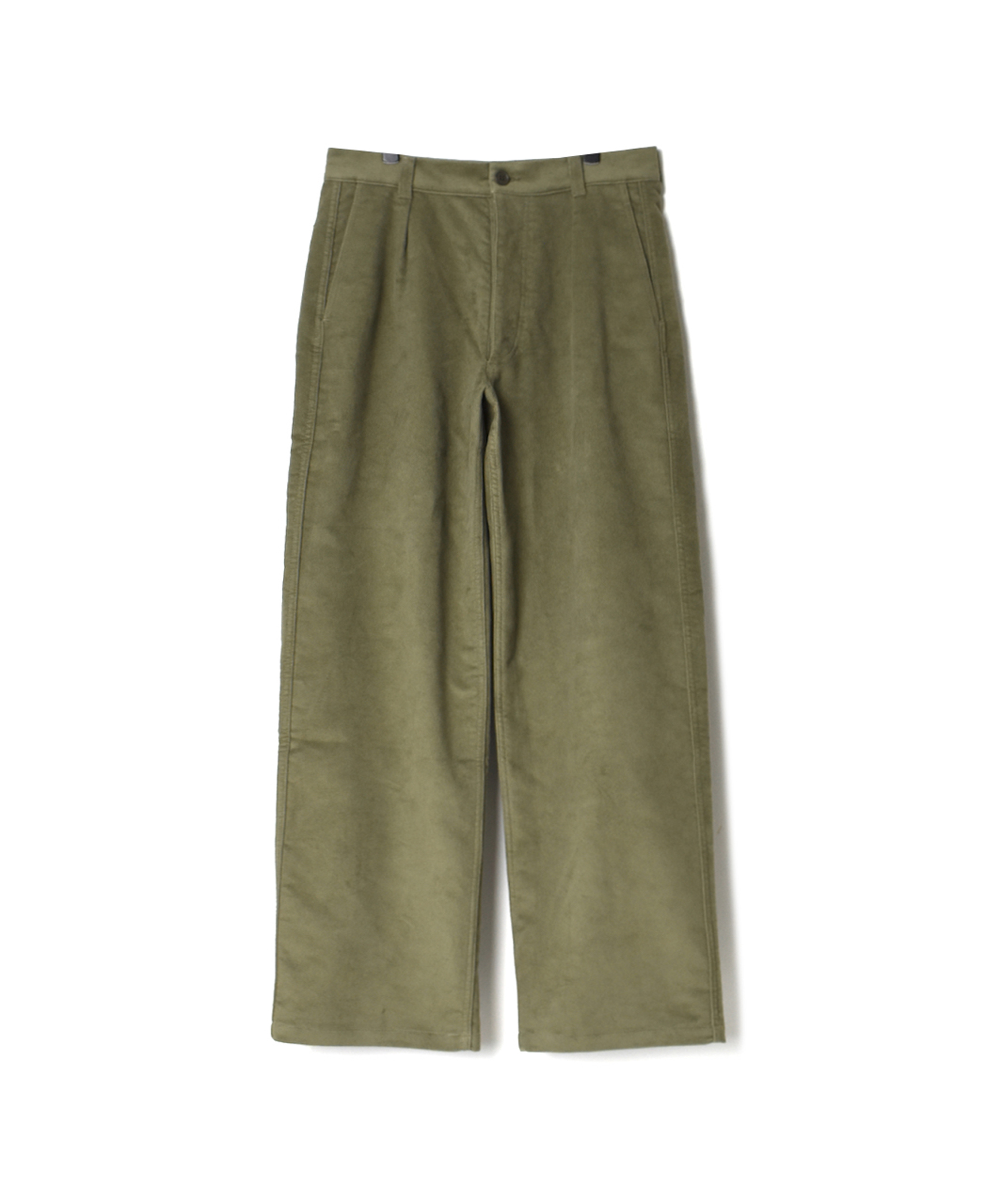 NAM1203M MOLESKIN ONE-TUCK PANTS