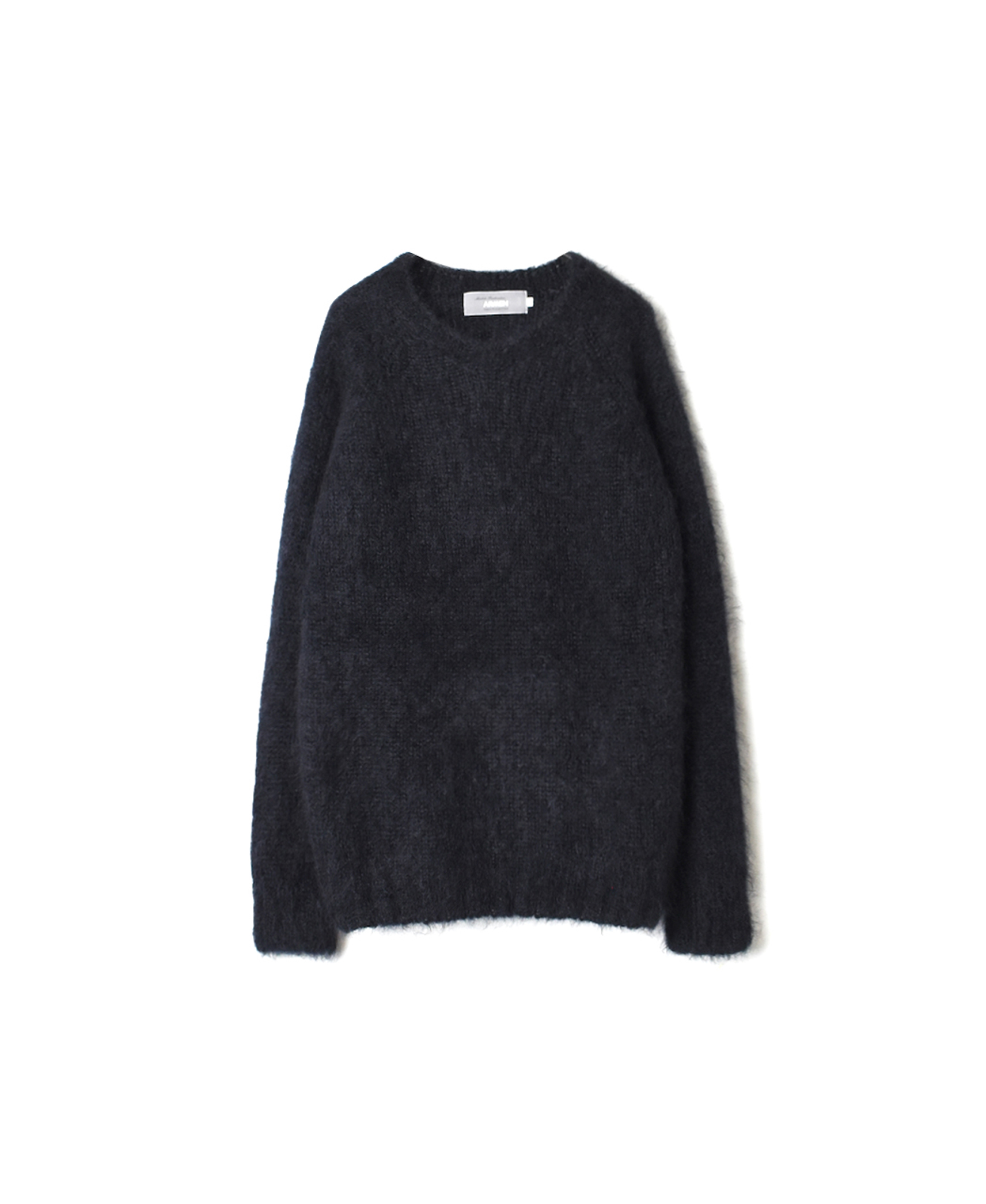 JNAMP1661 KID MOHAIR CREW NECK SADDLE SHOULDER P/O