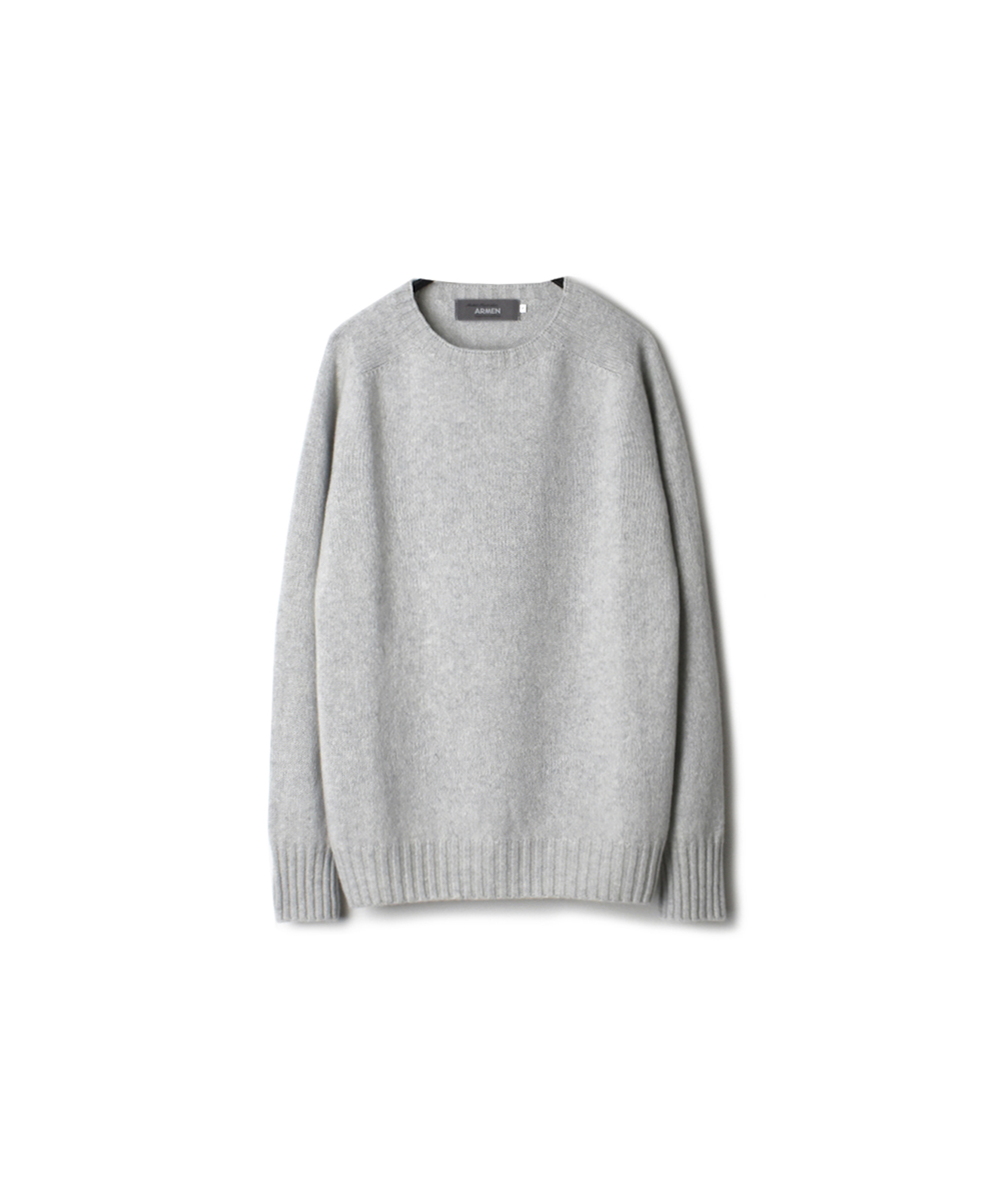 JNAMP1451 GEELONG LAMBSWOOL CREW NECK SADDLE SHOULDER P/O