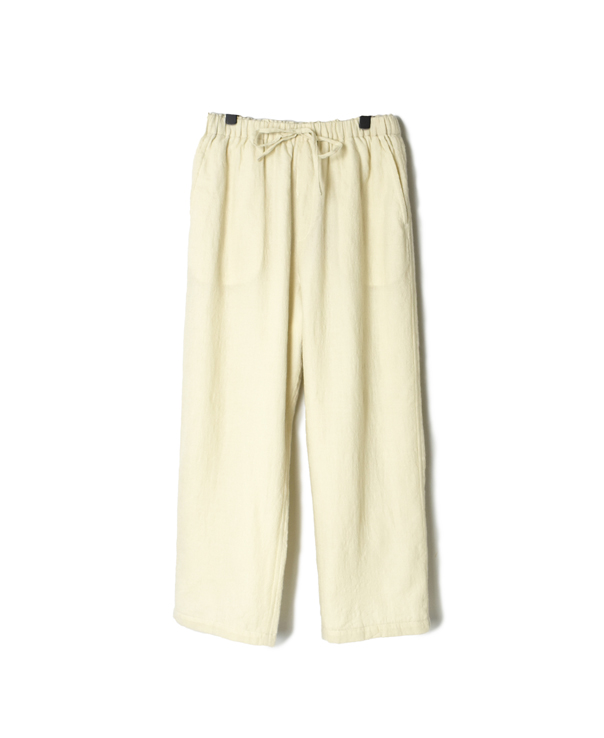 MDSH2153 BOILED WOOL PLAIN & CHECK EASY PANTS