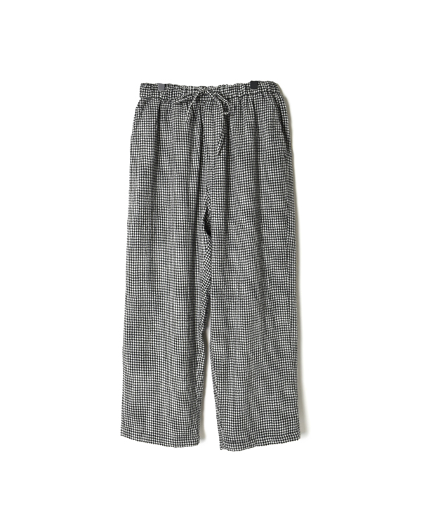 MDSH2153 BOILED WOOL PLAIN & CHECK EASY PANTS