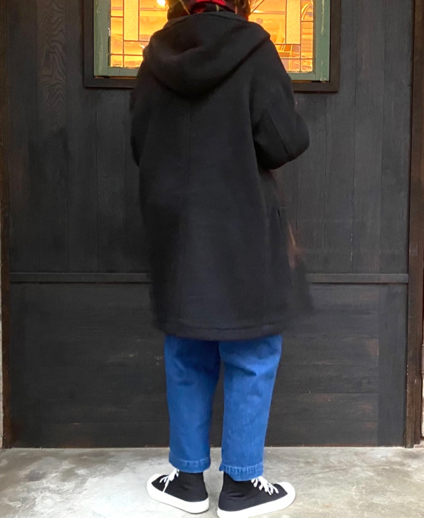 double face hooded coat