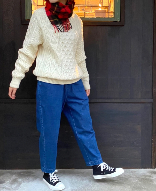 CHT2051 (ニット) WOOL ARAN CREW PULLOVER