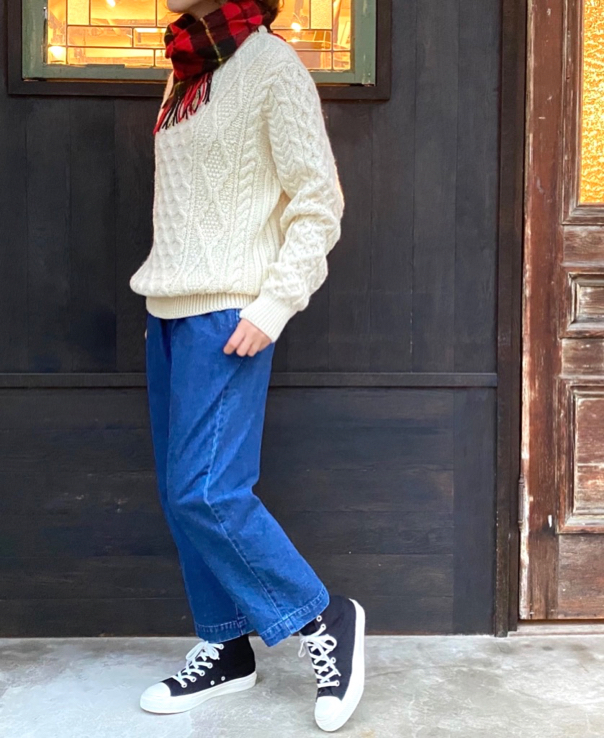 CHT2051 (ニット) WOOL ARAN CREW PULLOVER