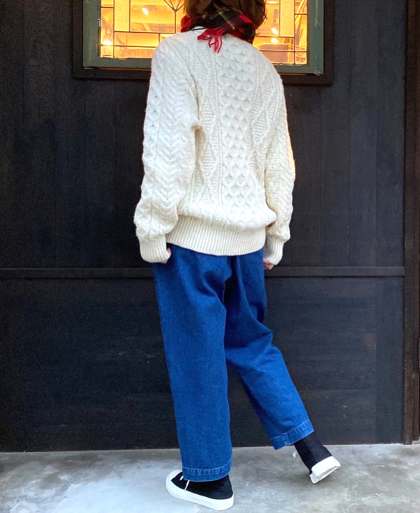 CHT2051 (ニット) WOOL ARAN CREW PULLOVER