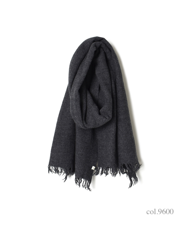 NSL17601 (ストール) MELANGE BOILED WOOL PLAIN STOLE