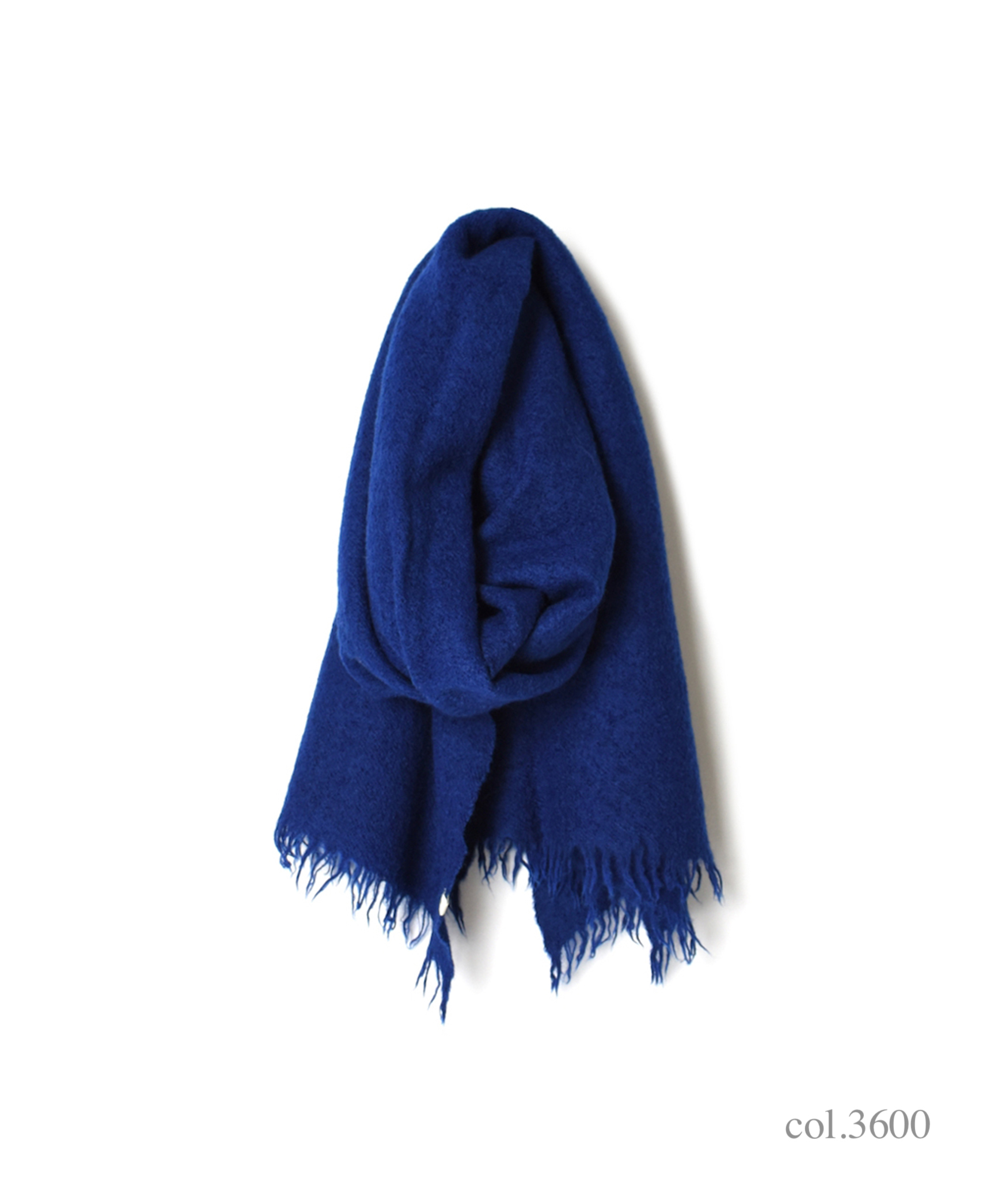 NSL17601 MELANGE BOILED WOOL PLAIN STOLE