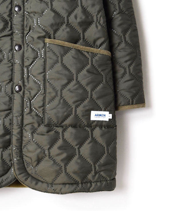 NAM1651 (コート) POLYxFLEECE HEAT QUILT NO COLLAR COAT