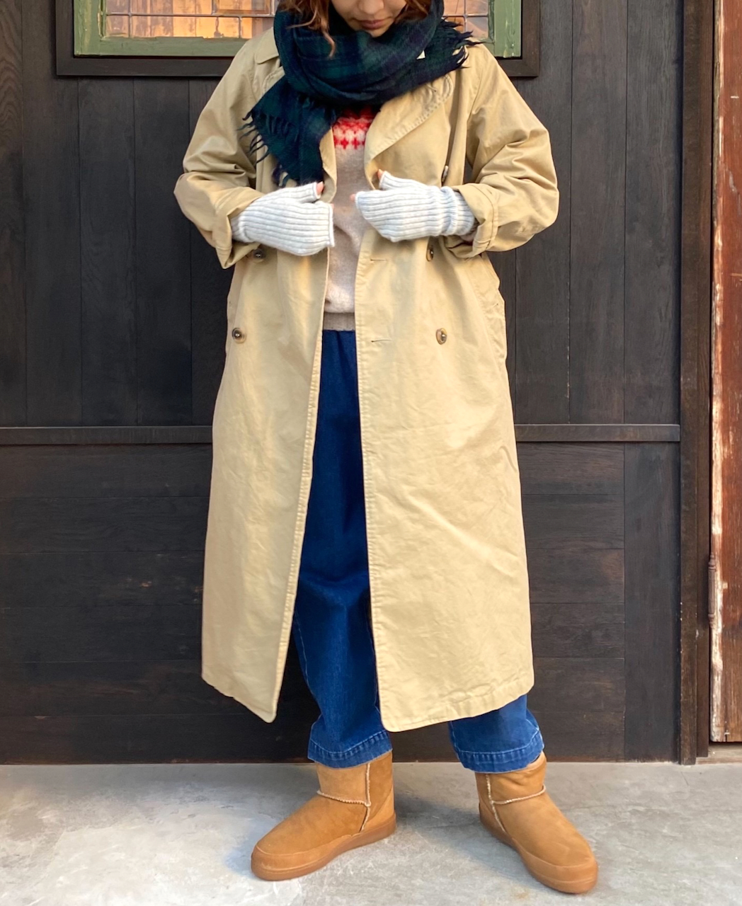 NMPA1701ST DOUBLE BREASTED COAT(FULL SLEEVE)