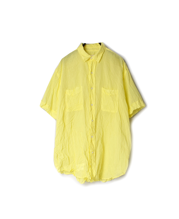 NVL1801VW 80’S ORGANIC VOILE REGULAR COLLAR S/SL OVERSIZED SHIRT