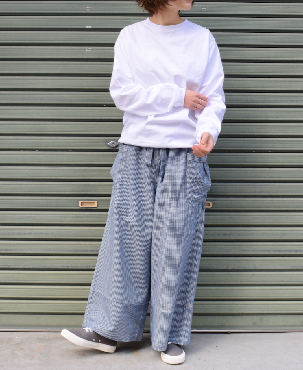 NGW9951 (Tシャツ) CREW NECK L/SL WITH CUFF & HEM RIB