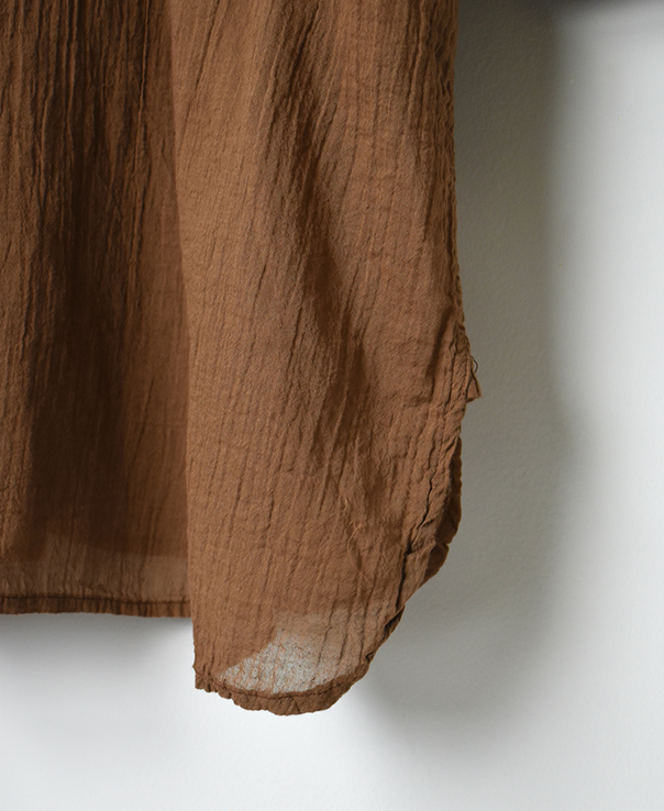 INAM2001GD (ロングシャツ) SINGLE GAUZE OVERDYED UTILITY REGULAR COLLAR LONG SHIRTS