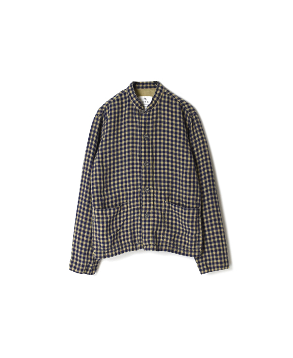 LNHT1301LC LINEN CHECK COVERALL